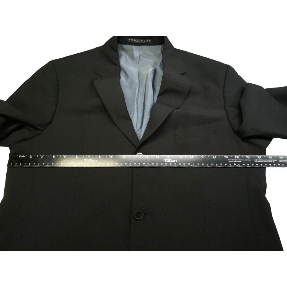 HUGO BOSS Men Scorsese Movie Blazer Sz 42R Black Business Career Classic Style